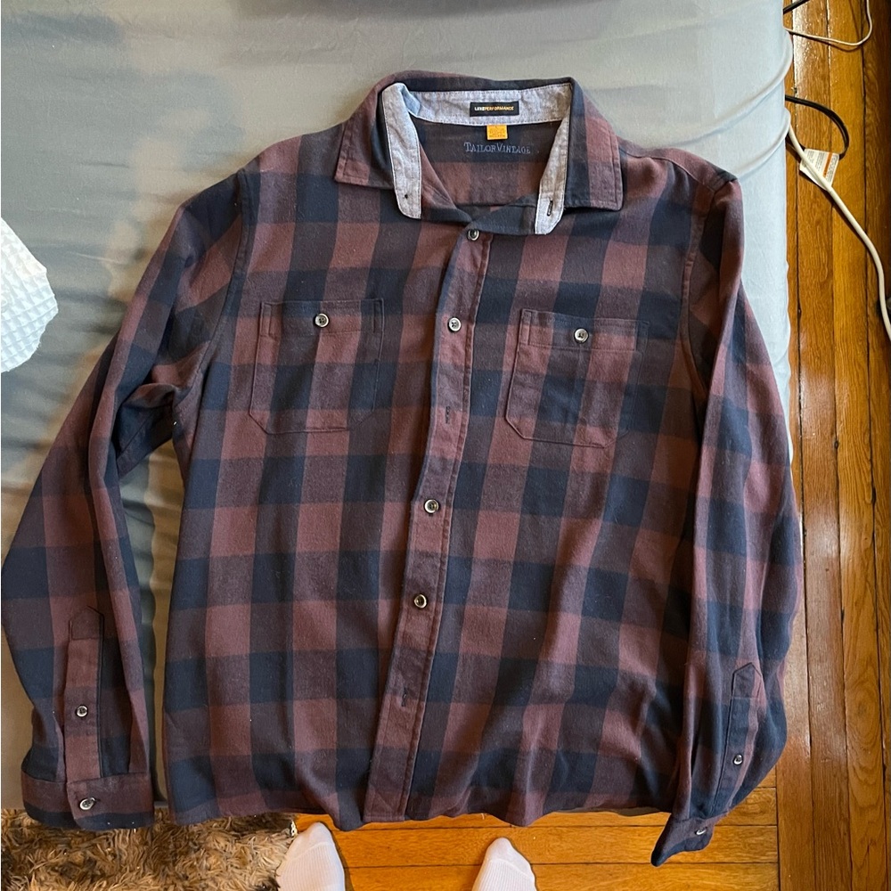 Tailor Vintage Luxe Performance Plaid Shirt